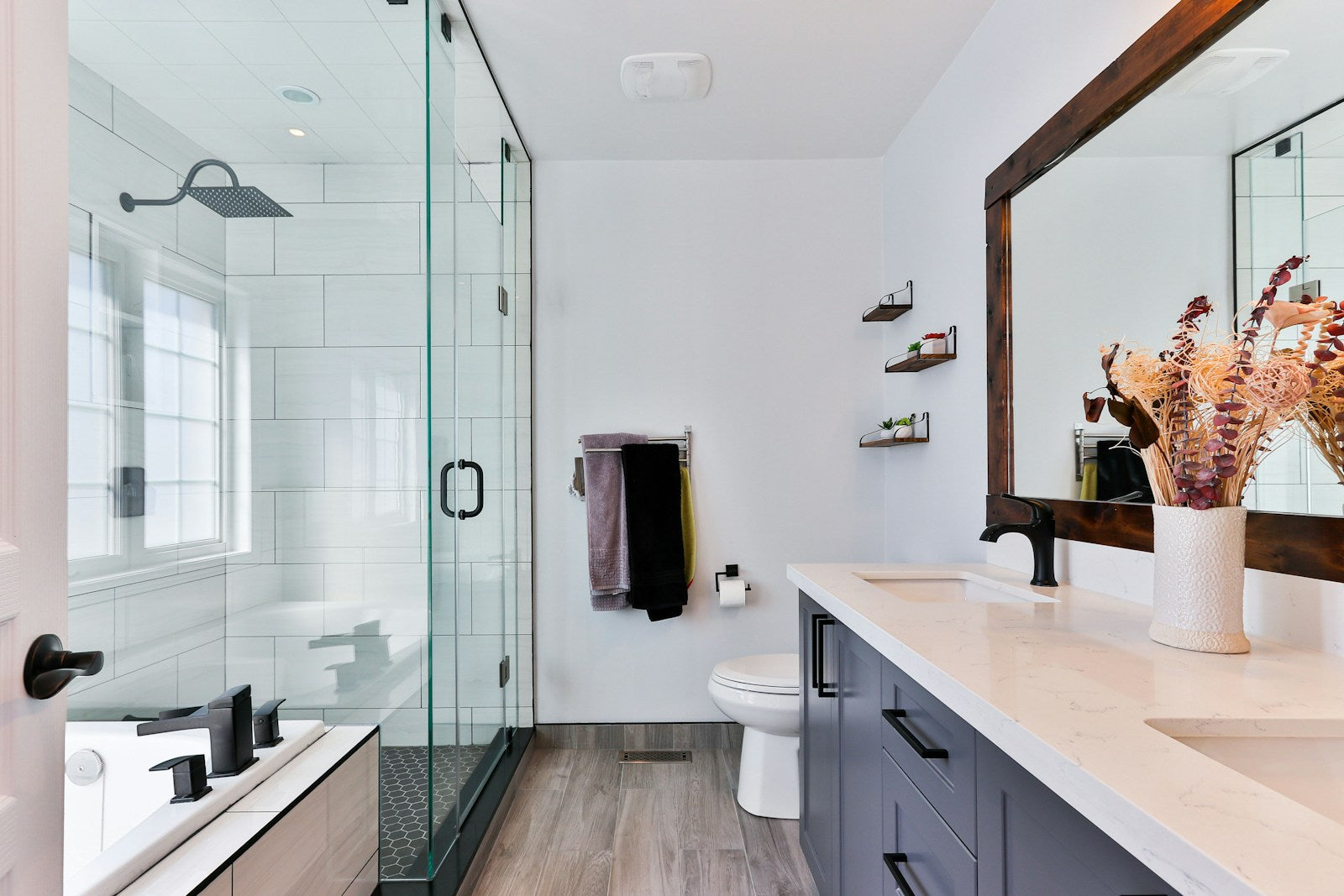 Modern banyo ve duş sistemi