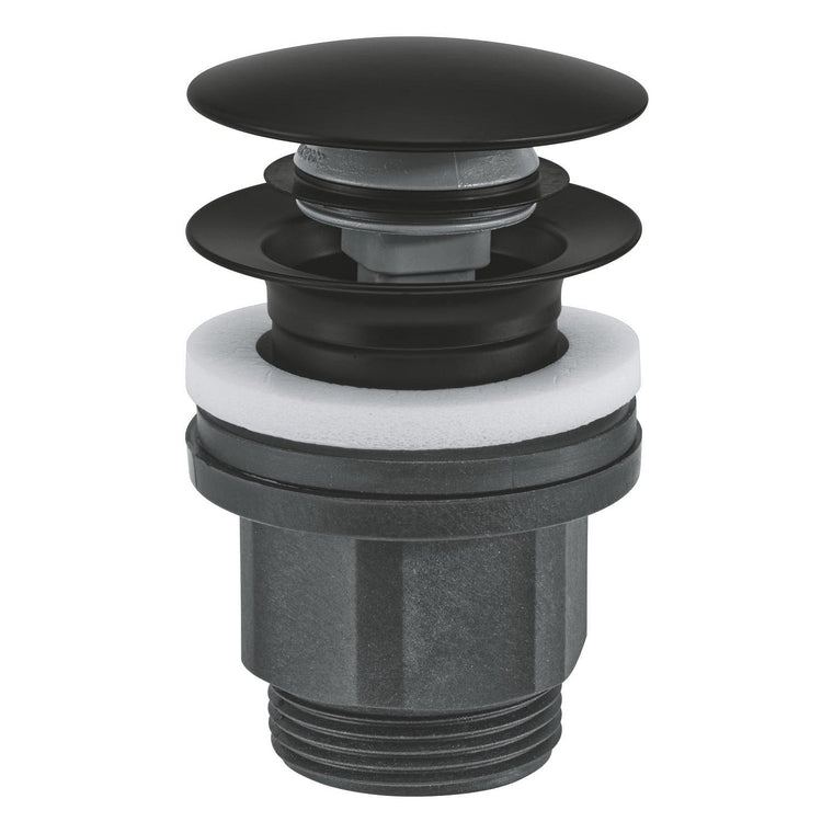 Grohe Bas-Aç Sifon Tapa Takımı Mat Siyah - 1024642430