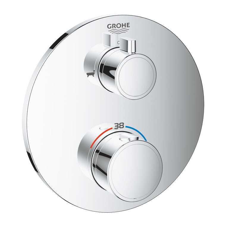 Grohe Grohtherm Çift Yönlü Ankastre Termostatik Banyo Bataryası - 24077000