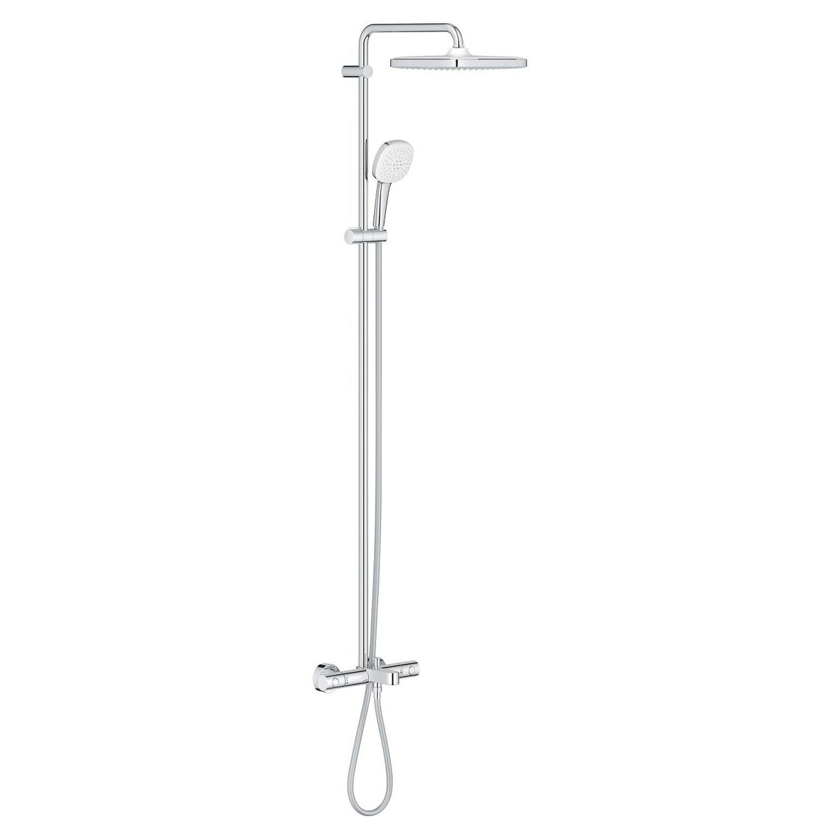 Grohe Tempesta System 250 Cube Duvara Monte Termostatik Bataryalı Duş Sistemi - 26691001