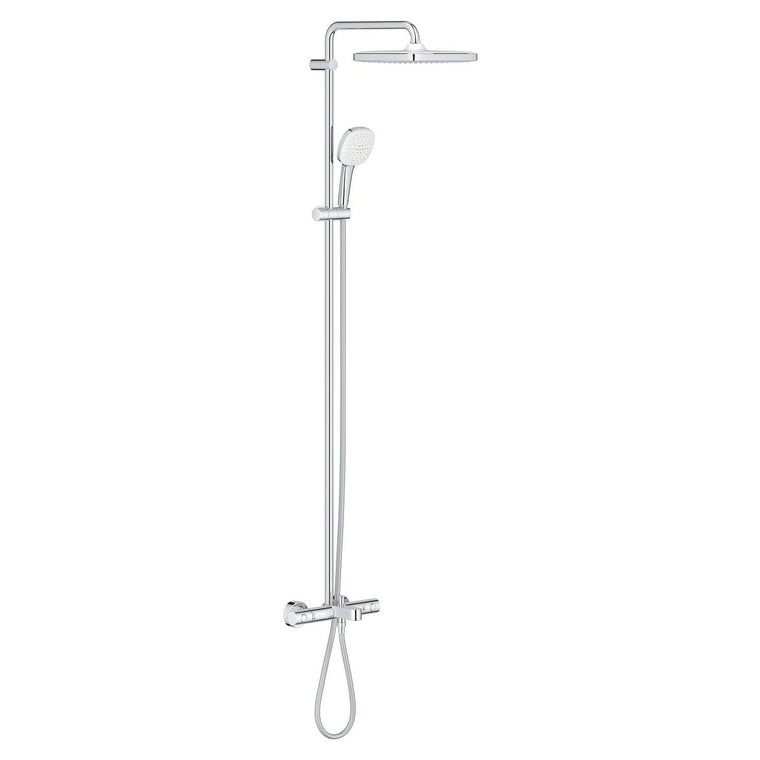 Grohe Tempesta System 250 Cube Duvara Monte Termostatik Bataryalı Duş Sistemi - 26691001