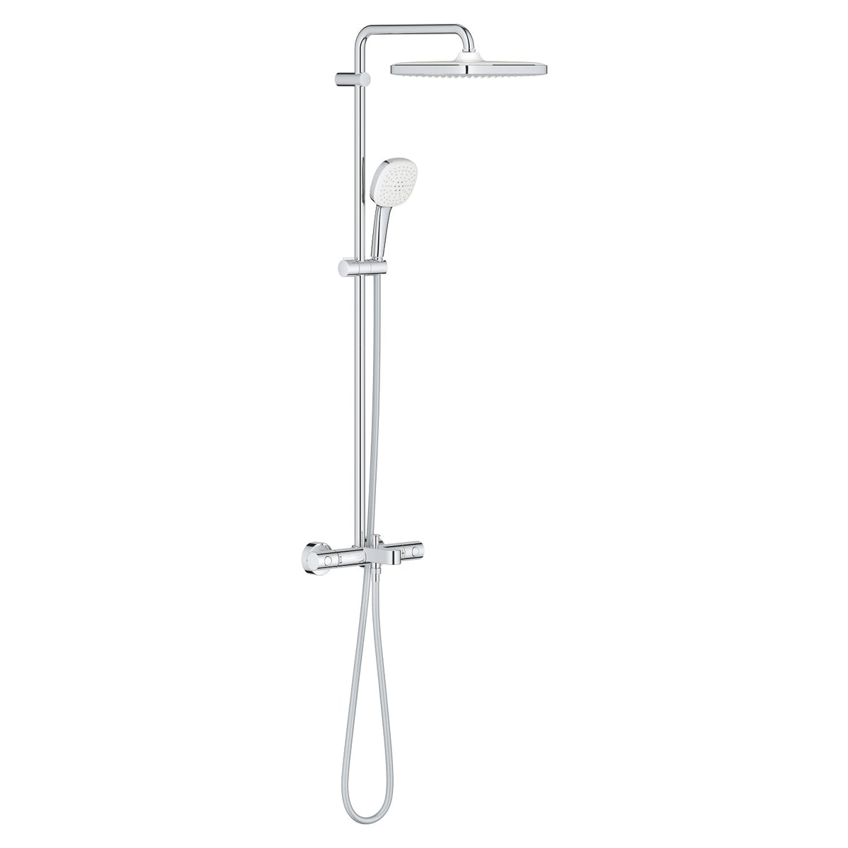 Grohe Tempesta System 250 Cube Duvara Monte Termostatik Bataryalı Duş Sistemi - 26975001