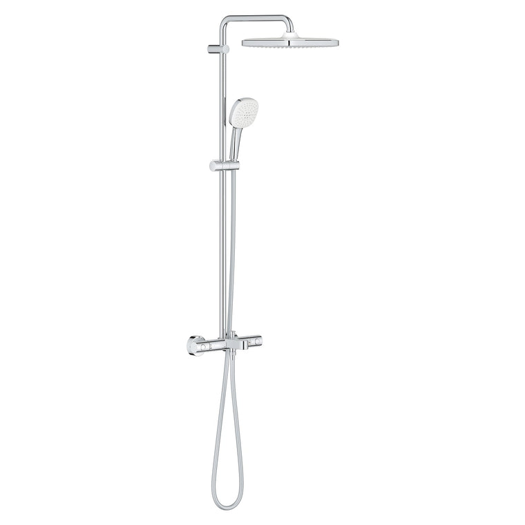 Grohe Tempesta System 250 Cube Duvara Monte Termostatik Bataryalı Duş Sistemi - 26975001
