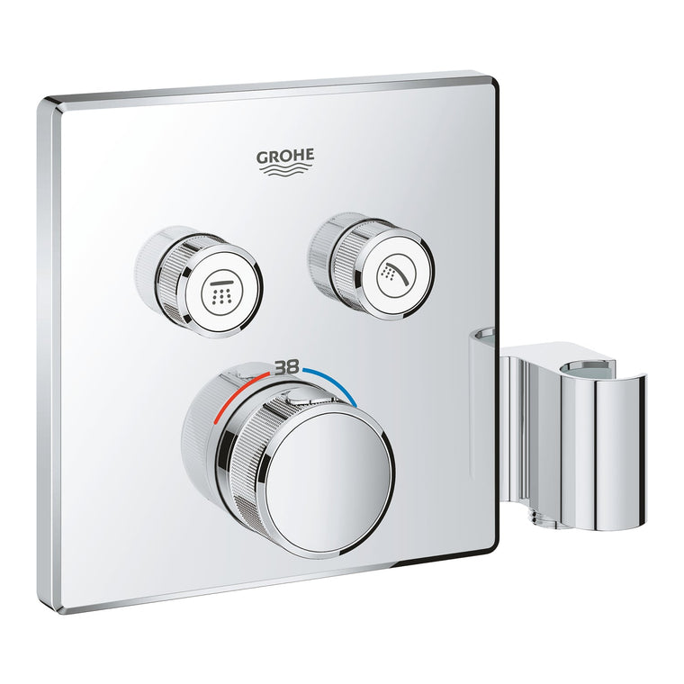 Grohe Grohtherm Smartcontrol Çift Valfli Akış Kontrollü, Ankastre Termostatik 
Duş Bataryası, Entegre Duş Kolu İle - 29125000