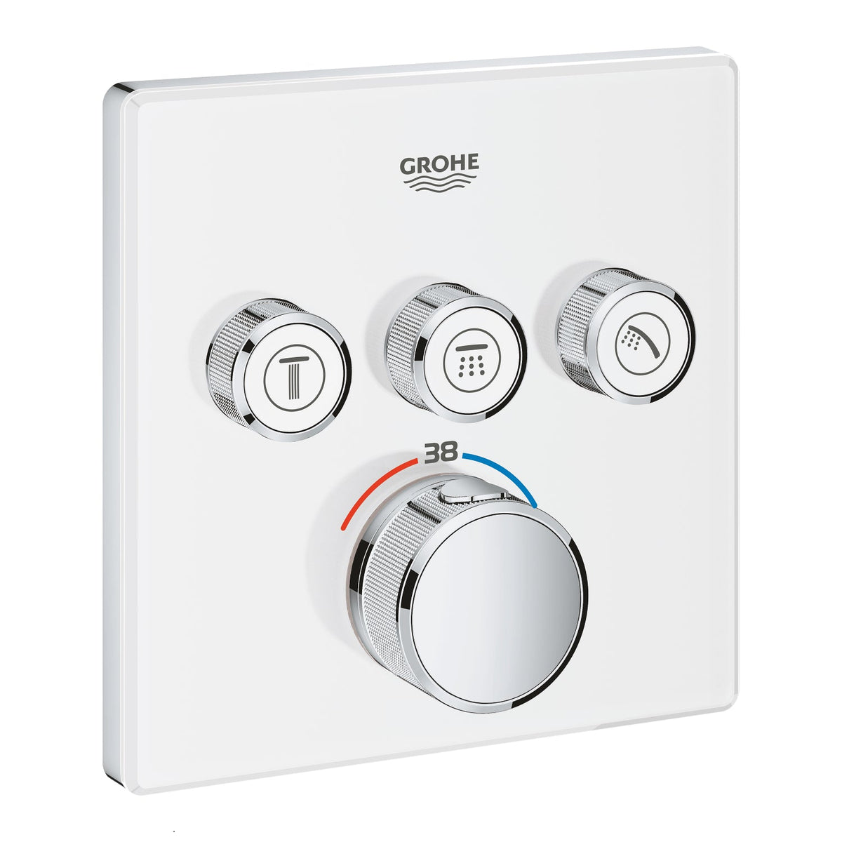 Grohe Grohtherm Smartcontrol Üç Valfli Akış Kontrollü, Ankastre Termostatik Duş Bataryası - 29157Ls0