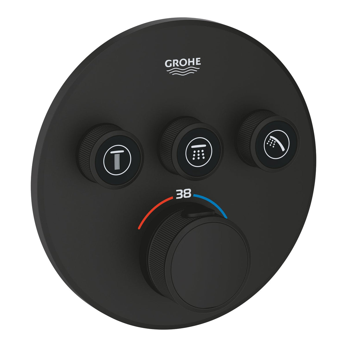 Grohe Grohtherm Smartcontrol Üç Valfli Akış Kontrollü, Ankastre Termostatik Duş Bataryası (29508Kf0)