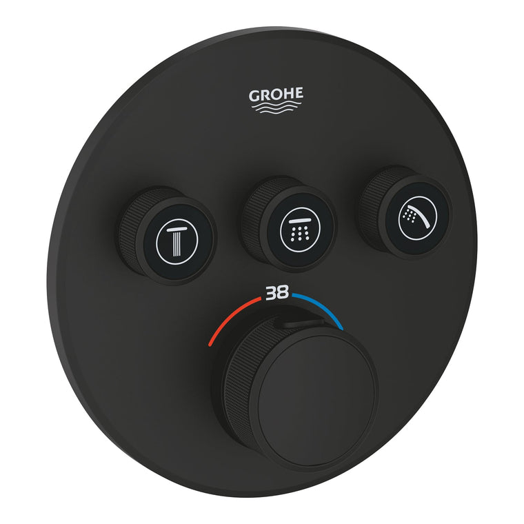 Grohe Grohtherm Smartcontrol Üç Valfli Akış Kontrollü, Ankastre Termostatik Duş Bataryası (29508Kf0)