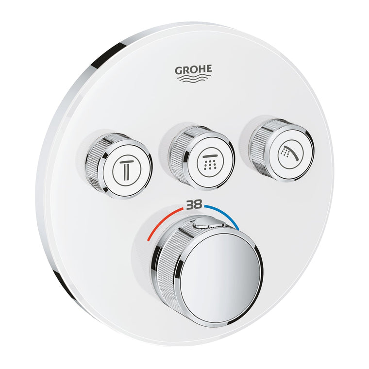 Grohe Grohtherm Smartcontrol Üç Valfli Akış Kontrollü, Ankastre Termostatik Duş Bataryası - 29904Ls0