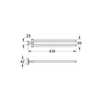 Grohe Essentials Cube Havluluk - 40640624DC124Dc1