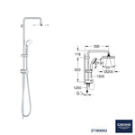 Grohe BauEdge Termostatik Banyo Bataryası Seti 24