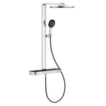 Grohe Rainshower Aqua Pure SmartControl Duş Sistemi, Duvara Monte, Termostatik Bataryalı Duş Kolonu, Siyah-Krom - 101680KI00