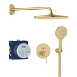 Grohe Essence Ankastre Banyo/Duş Bataryası, Tepe ve El Duşu Seti