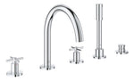 Grohe Atrio 5 Delikli Ankastre Küvet Bataryası (Sıva Üstü Grubu)