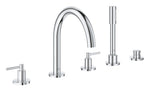 Grohe Atrio 5 Delikli Ankastre Küvet Bataryası (Sıva Üstü Grubu)