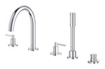 Grohe Atrio 5 Delikli Ankastre Küvet Bataryası (Sıva Üstü Grubu)