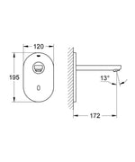 Grohe Euroeco Cosmopolitan E Bluetooth Fotoselli lavabo bataryası - tek su girişli - 36410000
