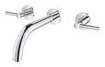 Grohe Atrio 3 Delikli Duvardan Lavabo Bataryası M-Boyut