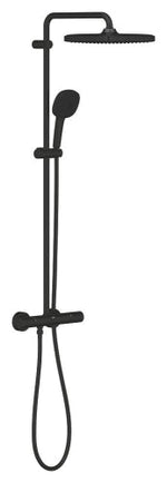 Grohe Tempesta System 250 Cube Duvara Monte Termostatik Bataryalı Duş Sistemi Mat Siyah - 266892431