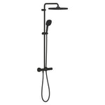 Grohe Tempesta System 250 Cube Duvara Monte Termostatik Bataryalı Duş Sistemi Mat Siyah - 266892431