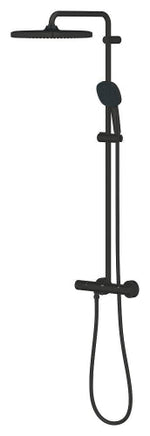 Grohe Tempesta System 250 Cube Duvara Monte Termostatik Bataryalı Duş Sistemi Mat Siyah - 266892431