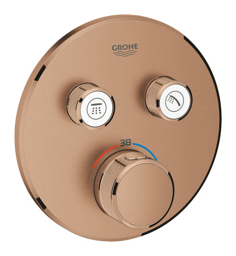 Grohe Grohtherm Smartcontrol Çift Valfli Akış Kontrollü, Ankastre Termostatik Duş Bataryası