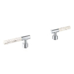 Grohe Atrio Private Collection Sticks Made From White Attica Caesarstone Material