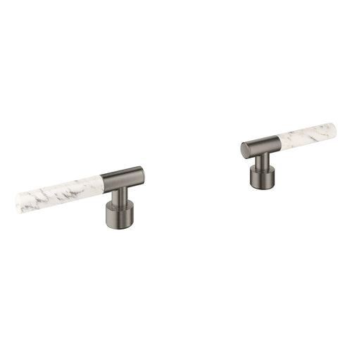 Grohe Atrio Private Collection Sticks Made From White Attica Caesarstone Material