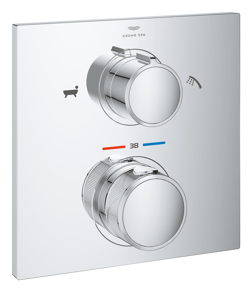 Grohe Allure Termostatik Ankastre Banyo ve Duş Bataryası (Sıva Üstü Grubu), 2 Yollu