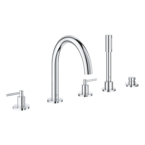 Grohe Atrio 5 Delikli Ankastre Küvet Bataryası (Sıva Üstü Grubu)