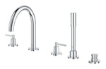 Grohe Atrio 5 Delikli Ankastre Küvet Bataryası (Sıva Üstü Grubu)