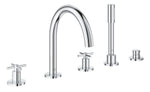 Grohe Atrio 5 Delikli Ankastre Küvet Bataryası (Sıva Üstü Grubu)
