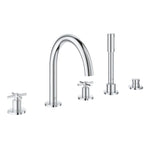 Grohe Atrio 5 Delikli Ankastre Küvet Bataryası (Sıva Üstü Grubu)