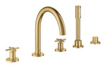 Grohe Atrio 5 Delikli Ankastre Küvet Bataryası (Sıva Üstü Grubu)