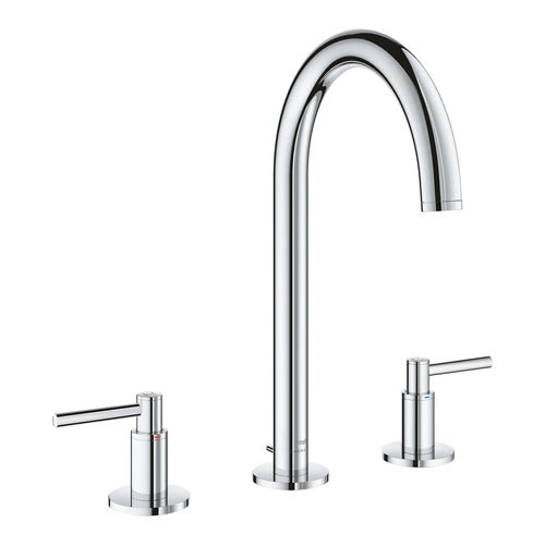 Grohe Atrio 3 Delikli Ankastre Lavabo Bataryası, Sifon Kumandalı