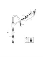 Grohe Eurocosmo Tek Kumandalı Eviye Bataryası