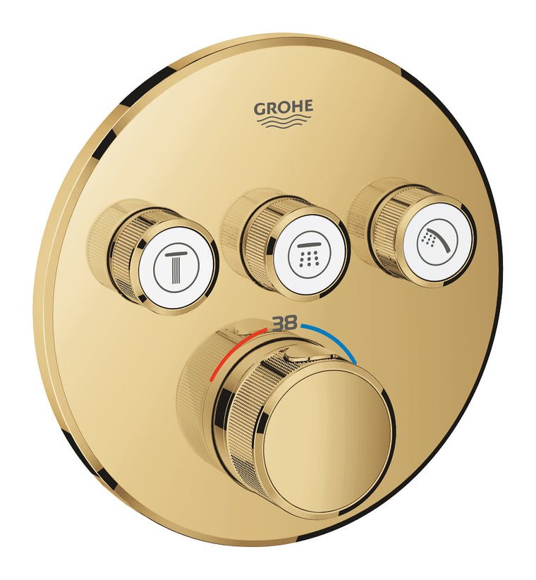 Grohe Grohtherm Smartcontrol Üç Valfli Akış Kontrollü, Ankastre Termostatik Duş Bataryası