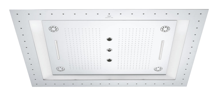 Grohe Rainshower Aqua 40" AquaSymphony 6+ akışlı ışıklı tepe duşu - 26863000