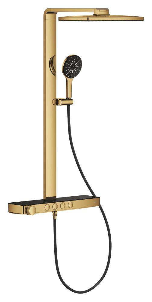 Grohe Rainshower Aqua Pure SmartControl Duş Sistemi, Duvara Monte, Termostatik Bataryalı Duş Kolonu, Altın - 100962GL00