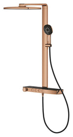 Grohe Rainshower Aqua Pure SmartControl Duş Sistemi, Duvara Monte, Termostatik Bataryalı Duş Kolonu, Bakır - 100962DA00