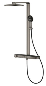 Grohe Rainshower Aqua Pure SmartControl Duş Sistemi, Duvara Monte, Termostatik Bataryalı Duş Kolonu, Fırçalı Sert Grafit - 101680AL00