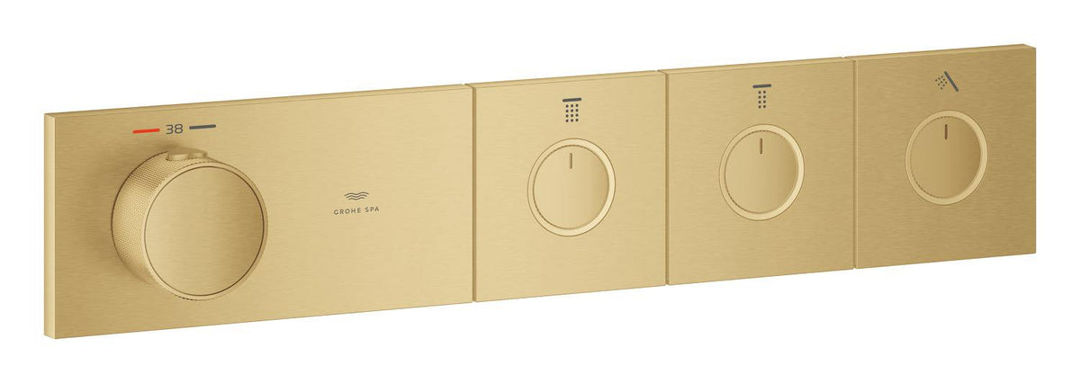 GROHE SPA — Grohtherm Aqua Tiles 3 Yollu termostat Brushed Gold Sunset 106866GN00