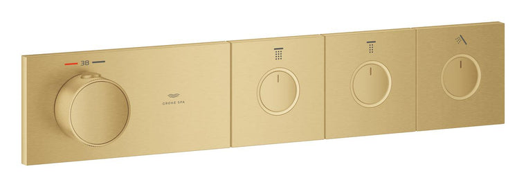 GROHE SPA — Grohtherm Aqua Tiles 3 Yollu termostat Brushed Gold Sunset 106866GN00