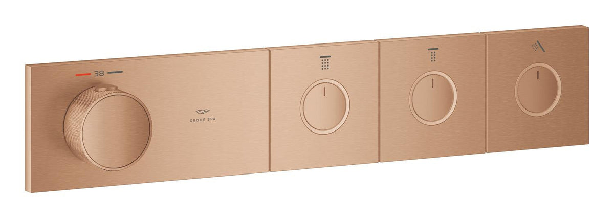 GROHE SPA — Grohtherm Aqua Tiles 3 Yollu termostat Brushed Warm Sunset 106866DL00