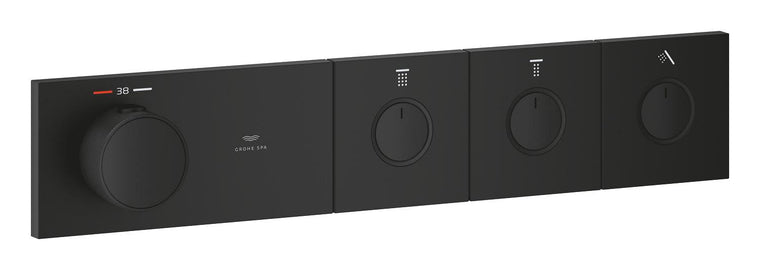 GROHE SPA — Grohtherm Aqua Tiles 3 Yollu termostat Phantom Black 106866KF00