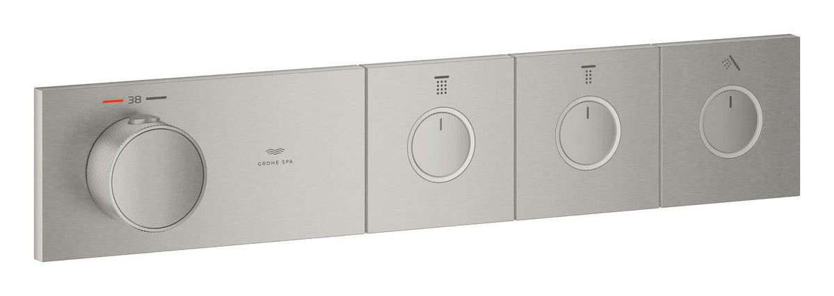 GROHE SPA — Grohtherm Aqua Tiles 3 Yollu termostat Supersteel Infinity Finish 106866DC00