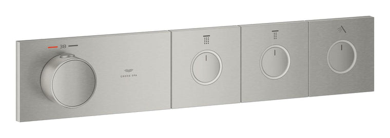 GROHE SPA — Grohtherm Aqua Tiles 3 Yollu termostat Supersteel Infinity Finish 106866DC00