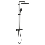 Grohe Tempesta System 250 Cube Duvara Monte Termostatik Bataryalı Duş Sistemi Mat Siyah - 266892431