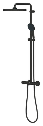 Grohe Tempesta System 250 Cube Duvara Monte Termostatik Bataryalı Duş Sistemi Mat Siyah - 266892431