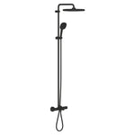 Grohe Tempesta System 250 Cube Duvara Monte Termostatik Bataryalı Duş Sistemi Mat Siyah - 266912431