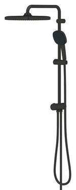 Tempesta System 250 Cube Duvar Bağlantılı, Divertörlü Duş Sistemi Mat Siyah - 269772431